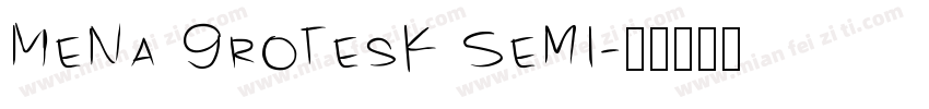 Mena Grotesk Semi字体转换